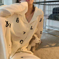 2 ชิ้น Loungewear เปิดลงคอระบายอากาศหรูหรานุ่มผู้หญิงชุดนอนแขนยาวสำหรับฤดูร้อน