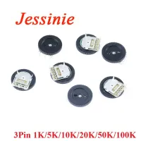 10PCS Gear Dial Potentiometer Double 3pin Volume Adjustment Switch 1K 5K 10K 20K 50K 100K ohm 102 103 104 203 502 503