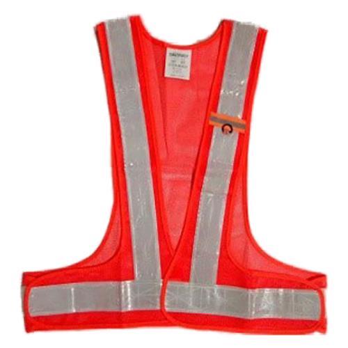 Hi-Viz Orange Traffic Safety Vest with White Reflector Road Safety PPE ...