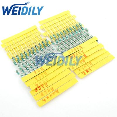 ↂ❦ 120PCS 1/4W Inductor Assortment Set 0307 0.25W Color Ring Inductance 1uH-1mH 12valuesX10pcs 120pcs Inductors Assorted Set Kit