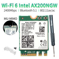 2400Mbps Dual Band Wifi 6 M.2 Wireless Wifi Card For In AX200 8265 AX200NGW Adapter Bluetooth 5.1 802.11ax 2.4G5Ghz MU-MIMO