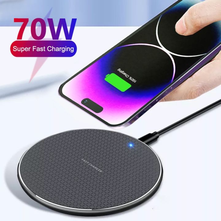 70W Fast Wireless Charger For Samsung Galaxy S21 S20 S10 S9 Phone Charger  For iPhone 14 13 12 11 Pro XS Max 8 Fast Charging 