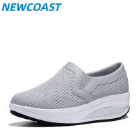 NewCoast รองเท้ารองเท้ากีฬาสำหรับวิ่งผ้าตาข่ายสำหรับเดินสบายๆสำหรับผู้หญิงรองเท้าผ้าใบแบบสวมพื้นระบายอากาศสำหรับยิมรองเท้าเต้นแบบทันสมัย