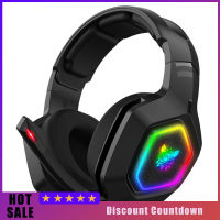 Onikuma K10 Headphone Gaming ไฟ Rgb หูฟังแบบมีสายไมโครโฟนตัดเสียงรบกวน