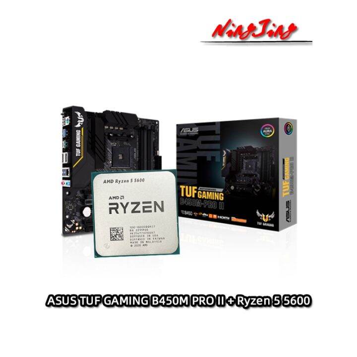 Amd Ryzen 5 5600 R5 5600 Cpu Asus Tuf Gaming B450m Pro Ii Motherboard Amd Ryzen 5 5600 R5 5600 Cpu Asus Tuf Gaming B450m Pro Ii Motherboard