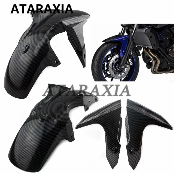 Carbon Fiber Front Fender Splash Mud Dust Guard Mudguard Cover Fairing ...