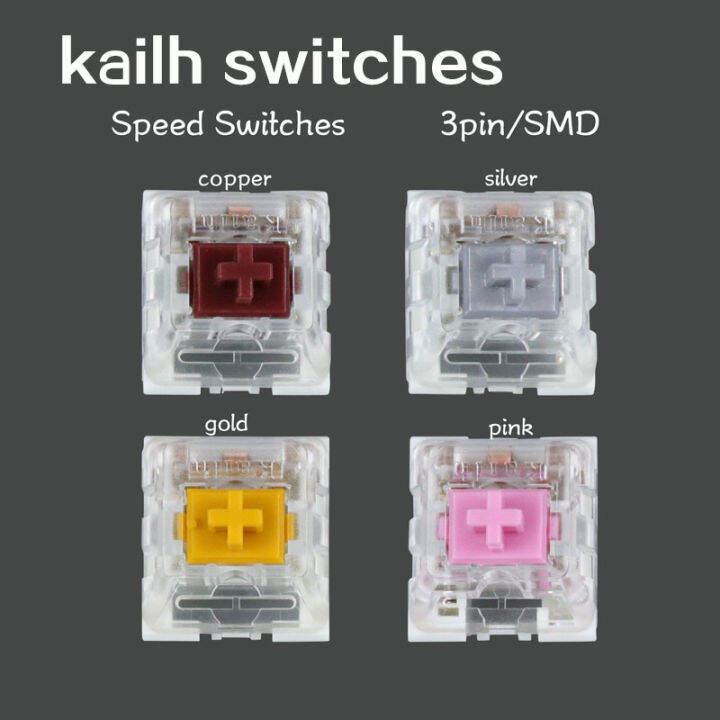 kailh speed switches Gold Golden Silver Copper Bronze PINK MX RGB