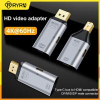 RYRA 4K Type-c To DP/HDMI-compatible/Mini DP Cable Type C To HDMI-compatible For MacBook Samsung S20 Accessories USB-C Adapter Cables