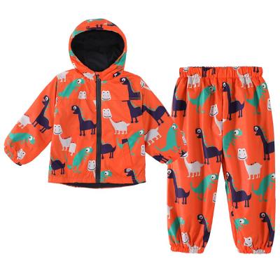 LZH Children Clothing Autumn Winter Boys Clothes Waterproof Raincoat Jacket+Pants Outfits Kids Sport Suit For Boys Clothing Sets