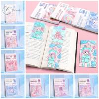 หนังสือระบายสีที่คั่นหนังสือ DIY โบอันด้าด้วยสีและแปรงกระดาษลงสีน้ำภาพวาดหนังสือศิลปะสีกระเป๋าแบบพกพากล่องเปล่าสำหรับหนังสือวาดเล่น