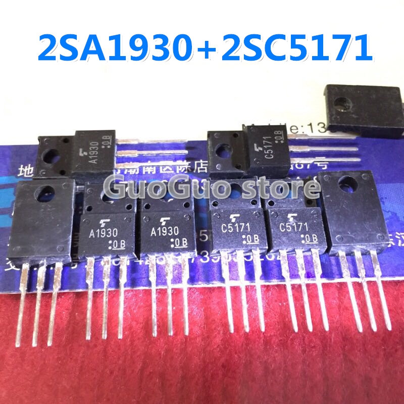 2SA1930 & 2SC5171 TOSHIBA Transistor A1930 & C5171 10pcs 5pairs 