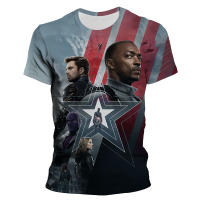 Falcon ฤดูหนาวทหาร Barnes เสื้อยืดผู้ชายฤดูร้อน Marvel 3D พิมพ์ผู้หญิง T เสื้อแขนสั้นเด็กผู้หญิงเด็ก Cool Tee เสื้อ