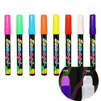 8 Pcs Chalk Marker Set Erasable Liquid Pens Color Highlighter LED Writing Board Blackboard Glass Window Pen Painting Art Markers