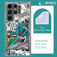 [S23ultra][S22ultra] HI-SHIELD Stylish เคสใสกันกระแทก Samsung S23ultra รุ่น Dinosaur