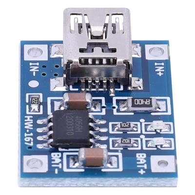บอร์ดชาร์จแบตเตอรี่ Micro USB โมดูลชาร์จแบตเตอรี่ลิเธียม TP4056,DC4.5-5.5V 1A พร้อมไฟแสดงสถานะสำหรับ Baterai Litium
