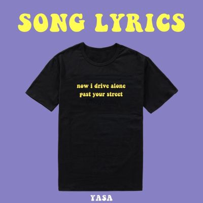 Olivia Rodrigo Drivers License Lyric T-shirt 100% cotton T-shirt