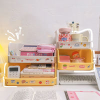 Desk Book Storage Box Pen Sorting Storage Box Stationery Container Stationery Container Home Makeup Box Plastic Box