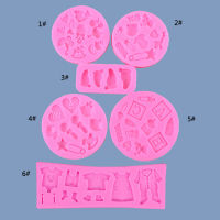 3DซิลิโคนทารกฝักบัวพรรคFondantแม่พิมพ์สำหรับเค้กตกแต่งแม่พิมพ์ซิลิโคนF Ondantเค้กน้ำตาลหัตถกรรมแม่พิมพ์เครื่องมือ-VXCB MALL