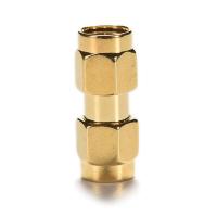 1pce Adapter SMA male to SMA male plug RF connector straight gold plating