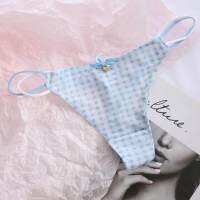 Cute Girls Ladies Mesh T-Back T-String Thongs Sexy Panties Transparent Strawberry Cherry Low-Waisted Seamless Underwear Women