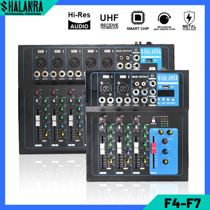 MG04BT/MG07BT channel single input professional Bluetooth mixer for