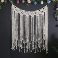 Handmade Macrame Cotton Rope Tapestry Bohemian Wall Hanging Window Door Curtains Wedding Background Home. Decoration ！