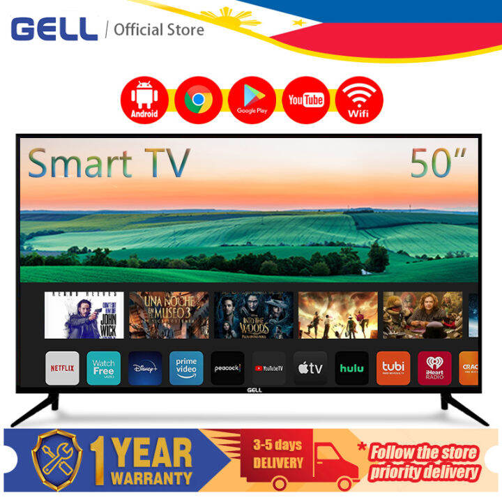 Gell 50 Inch Smart Tv Android System Netflix And Youtube Gell Smart Tv