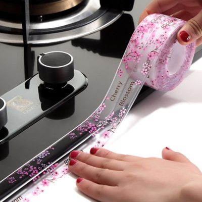 3.2M Kitchen Sink Waterproof Sticker Anti-mold Sealing Strip Tape Wall Bathroom Countertop Toilet Gap Self-adhesive Seam Sticker Adhesives Tape