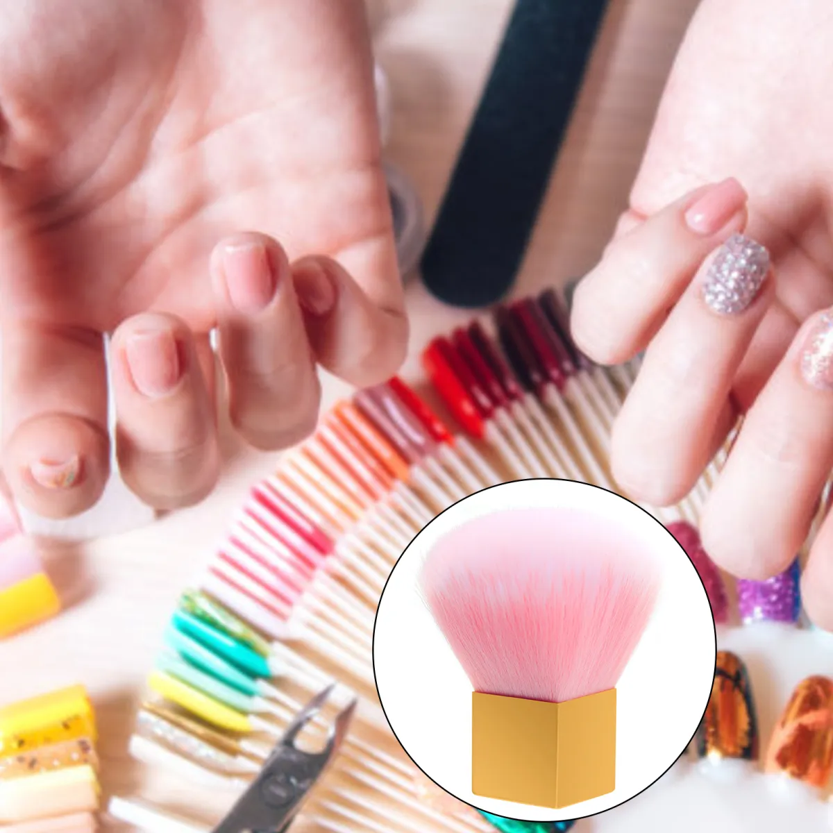 1 PcsNail Dust Clean Brush Nail Art Manicure Soft Remove Dust Clean  BrushHandle Nail Care Tools Kits | Lazada