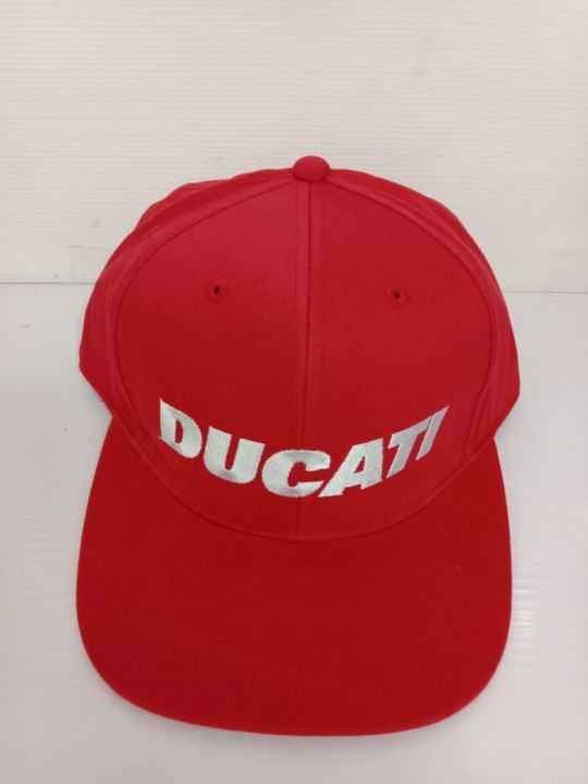 ducati-หมวกแก๊ปปีกแบนทรงฮิพฮอพ-dct50-002lgสีแดง