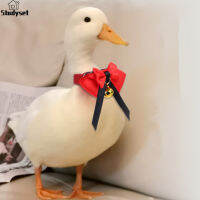 Studyset IN stock Pet Handmade Bow Tie Collar Adjustable Neck Strap Necklace Accessories With Bell For Chicken Duck Goose