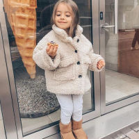 Fall Winter Baby Girls Jackets Outerwear Thick Lamb Wool Infant Toddler Girls Coat Velvet Warm Baby Clothes