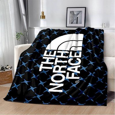 【CW】⊙☏  N-north Face  Printed Blanket Warm Thin Soft and Birthday