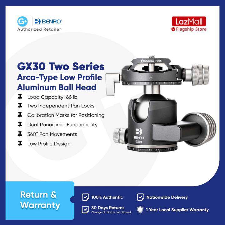 Benro GX30 Two Series Arca-Type Low Profile Aluminum Ball Head | Lazada PH