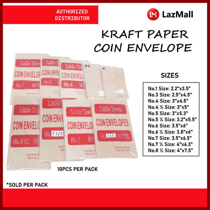 Kraft Paper Coin Envelope 10's Lazada PH