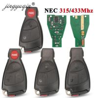 Jingyuqin 315/433Mhz 2/3ปุ่มกุญแจรีโมท NEC สำหรับ Mercedes Benz B C E ML S CLK CL 3BT 3B Complte ควบคุม1996-2006