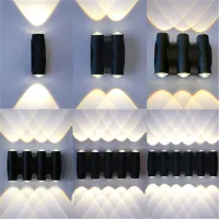 IP65 LED Wall Lamp Outdoor Waterproof Garden Lighting Aluminum AC86-265 Indoor Bedroom Living Room Stairs Wall Light