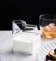 【CW】✠□™  12oz 350ml square milk glass box mug cup