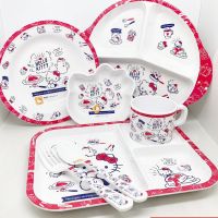 Superware Melamine Dinnerware Kitty Breakfast ; item sell separately คิตตี้ เบรคฟาสต์ จานชามเมลามีน Sanrio Kitty ศรีไทยซุปเปอร์แวร์ [ขายเป็นชิ้น /เลือกรหัสสินค้า]