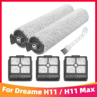 แปรงลูกกลิ้งและตัวกรอง Hepa สำหรับ Xiaomi Dreame H11 H11 Max เครื่องดูดฝุ่นเปียกและแห้งอุปกรณ์อะไหล่