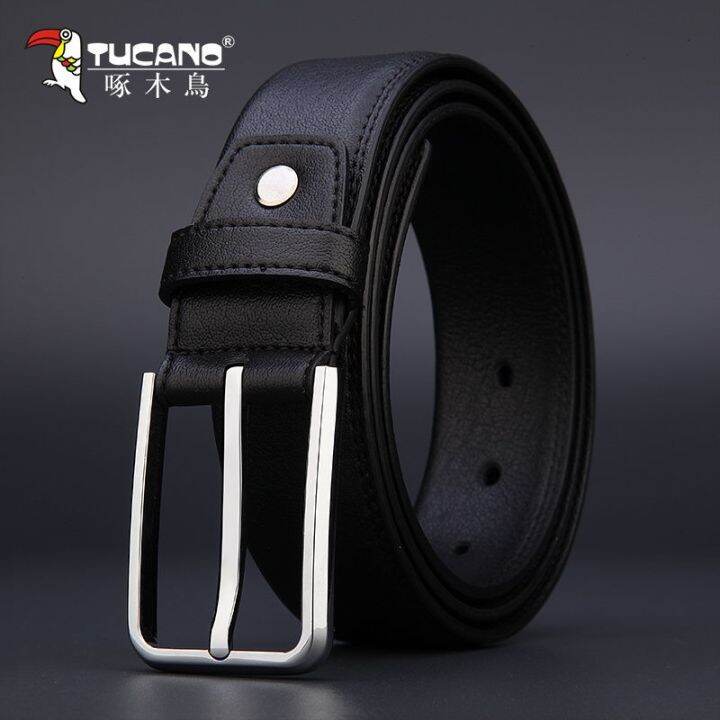 woodpecker-belt-leather-needle-male-buckle-belt-authentic-joker-leisure-han-edition-belt-cowhide-youth-fashion-tide