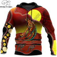 New Original Didgeridoo Kangaroo 3d Printing Full Mens Zip Hooded Casual Pullover for Men And Women Tdd35 Sportswear popular