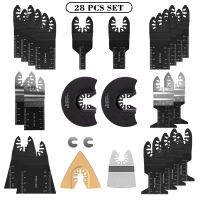 ใบเลื่อยวงเดือน28 Pcs Set Universal Wood And Metal Multi Tool Blades