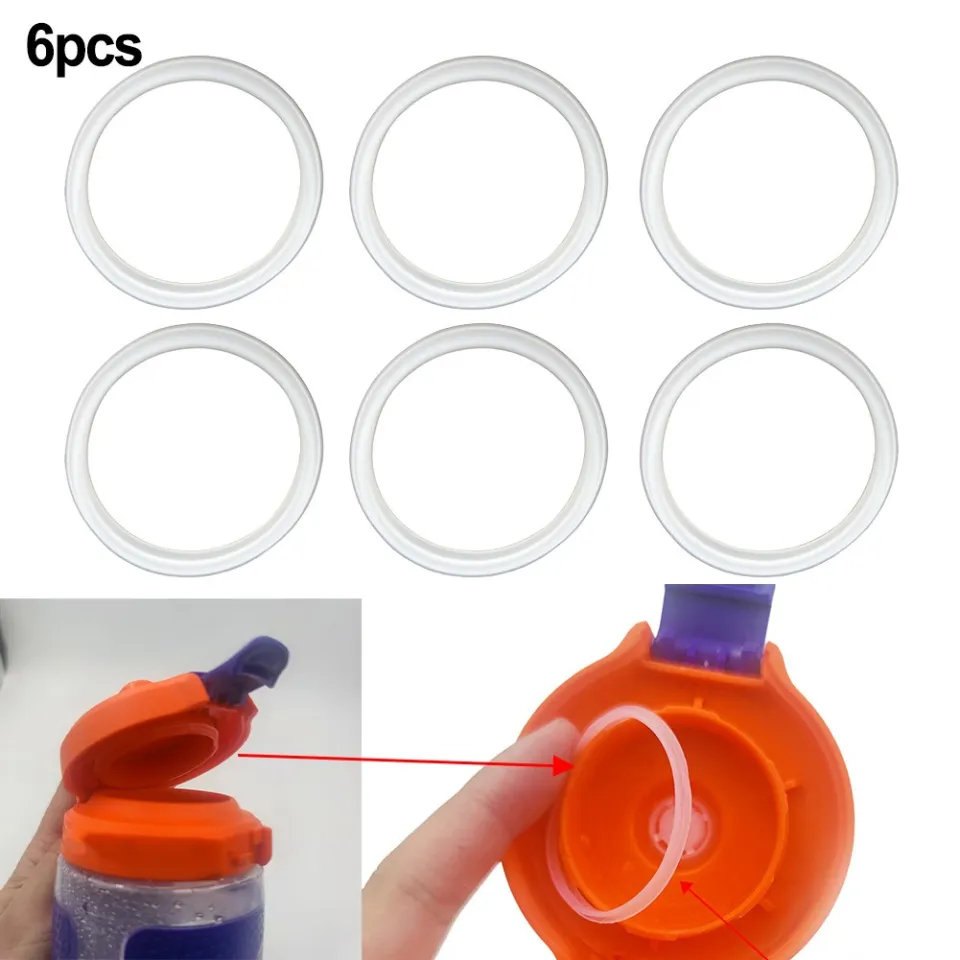 Silicone Lid Seal Water Cup Seal for Gatorade Hydration System Bottles, White