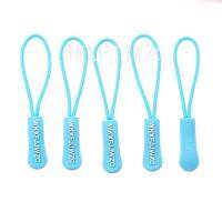 20pcs Sky Blue Zipper Pulls Strong Nylon Cord Non slip with Rubber Gripper Pull To Fit Any Zipper Materials Zipper Fixer