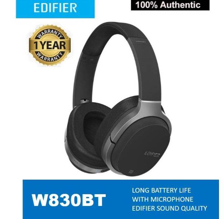 Edifier W830BT Bluetooth Overear Headphones, Builtin microphone (100