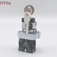 22mm 220VAC Rotary Selector Switches XB2 BG21 N/O Contact Rotary Key Lock Select Switch 400VAC 16A