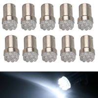 10 Pcs Led Light Bulbs 9 LEDS 1156 BA15S P21W 382 Turn Signal Backup Brake Reverse Tail Light Lamps White