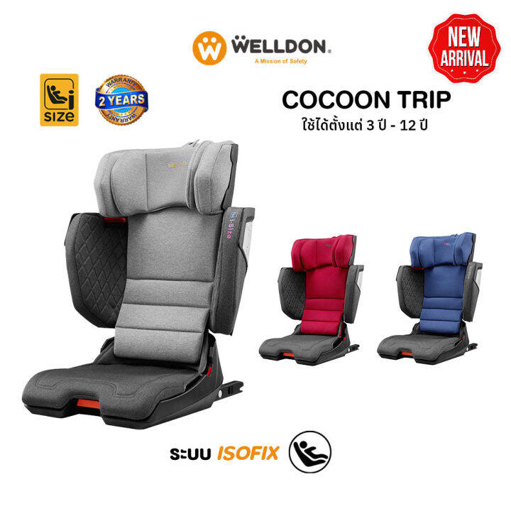 welldon-รุ่น-cocoon-trip-คาร์ซีท-สำหรับเด็กโต-3-12-ปี-ติดตั้ง-isofix