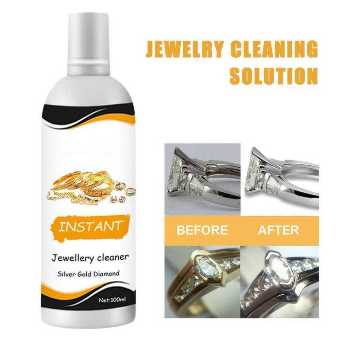 KPL 100ml Jewelry Cleaner Silver Gold Cleaning Solution Liquid Tarnish